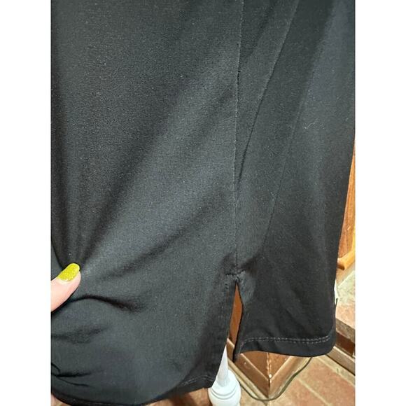 Susan Graver Top Sleeveless Liquid Knit Black L Layering Capsule Minamalist - Picture 7 of 8